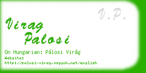 virag palosi business card