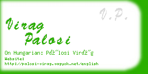 virag palosi business card